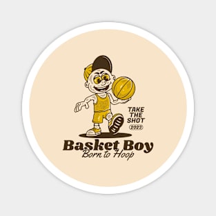 Basket boy, born to hoop Magnet